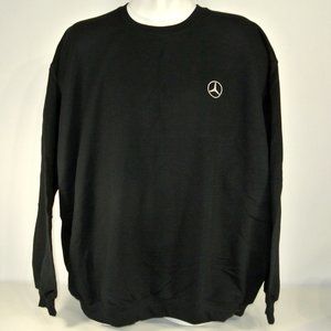 MERCEDES Car Dealership Black Sweatshirt Employee Uniform Shirt Size XL NWT